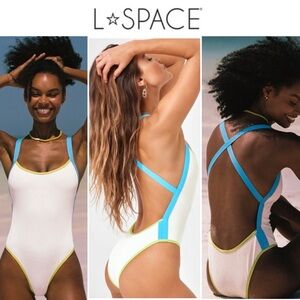 L*Space Ribbed Baewatch One Piece Swimsuit sz S 198$